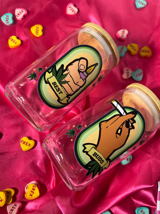 Best Buds Glass Cup Set