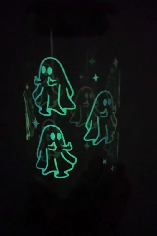 Holographic Attitude Ghost Glass Cup