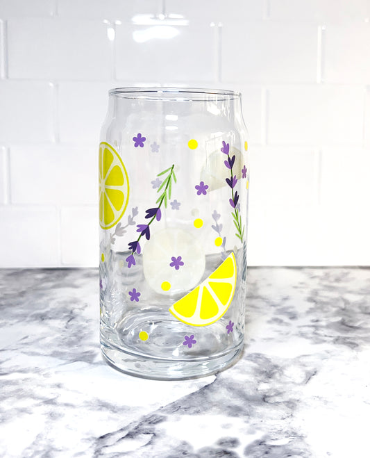 Lavender Lemonade Glass